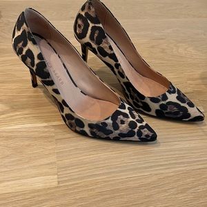 Veronica Beard Leopard Print Heels Size 7.5